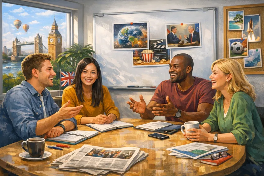 An English conversation class which will activate vocabulary on small talk
topics and current affairs, and develop speaking fluency. Please note that this
is not a repeat of the autumn course. We will speak about new topics.