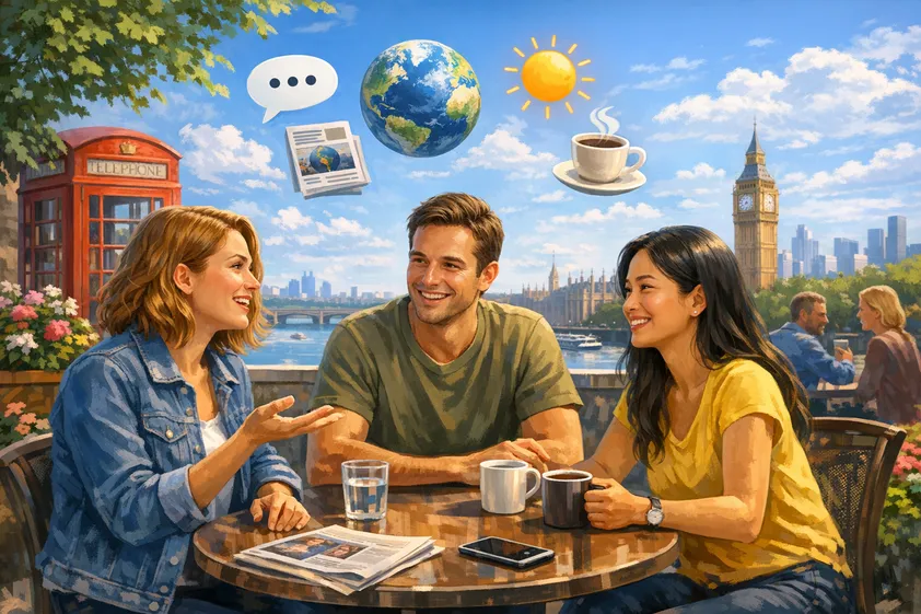 This course is for you if you have a fairly good grasp of English and want to
improve your speaking skills in a relaxed way. You will activate vocabulary on
small talk topics and current affairs, and develop speaking fluency. Jos haluat
ilmoittautua sama