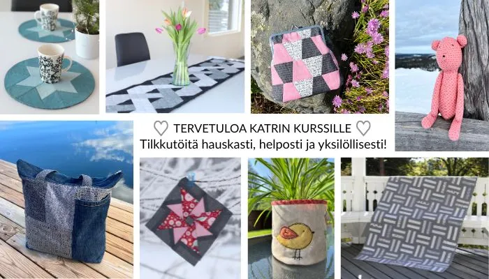 tilkkutyot ja ompelu lammilla